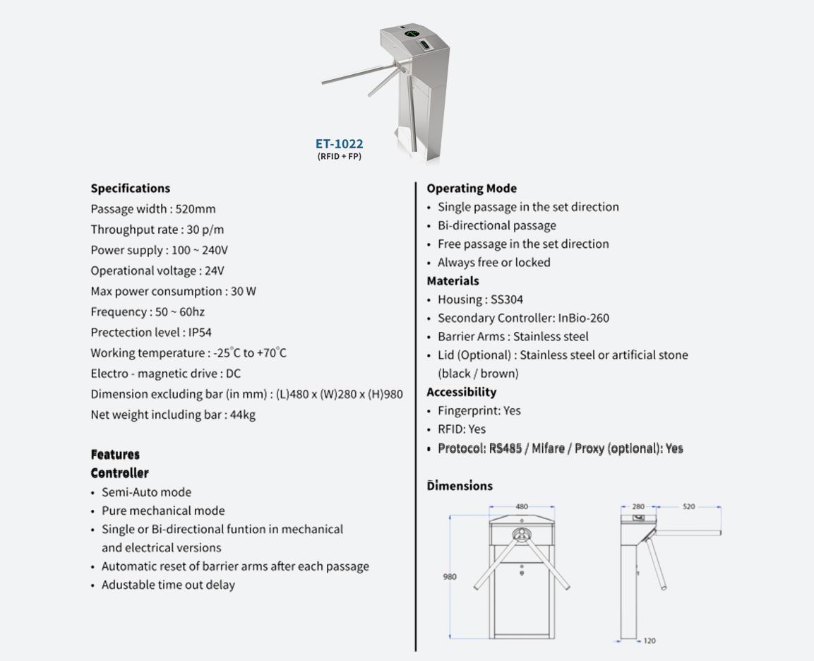 Turnstile Entry System Dealers in Bangalore